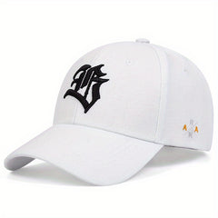 Men's Gothic Letter Baseball Cap Adjustable Casual Style Hat