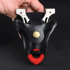 2pcs PU Leather Slingshot Waist Bag Outdoor Sports