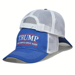 Letter Embroidery Baseball Cap Adjustable Trucker Hat Mesh Unisex Dad Hats