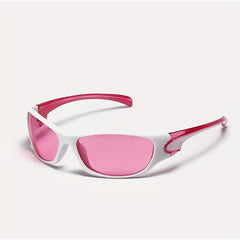 Y2K Wrap Around Sunglasses Cyberpunk Block Glasses UV400