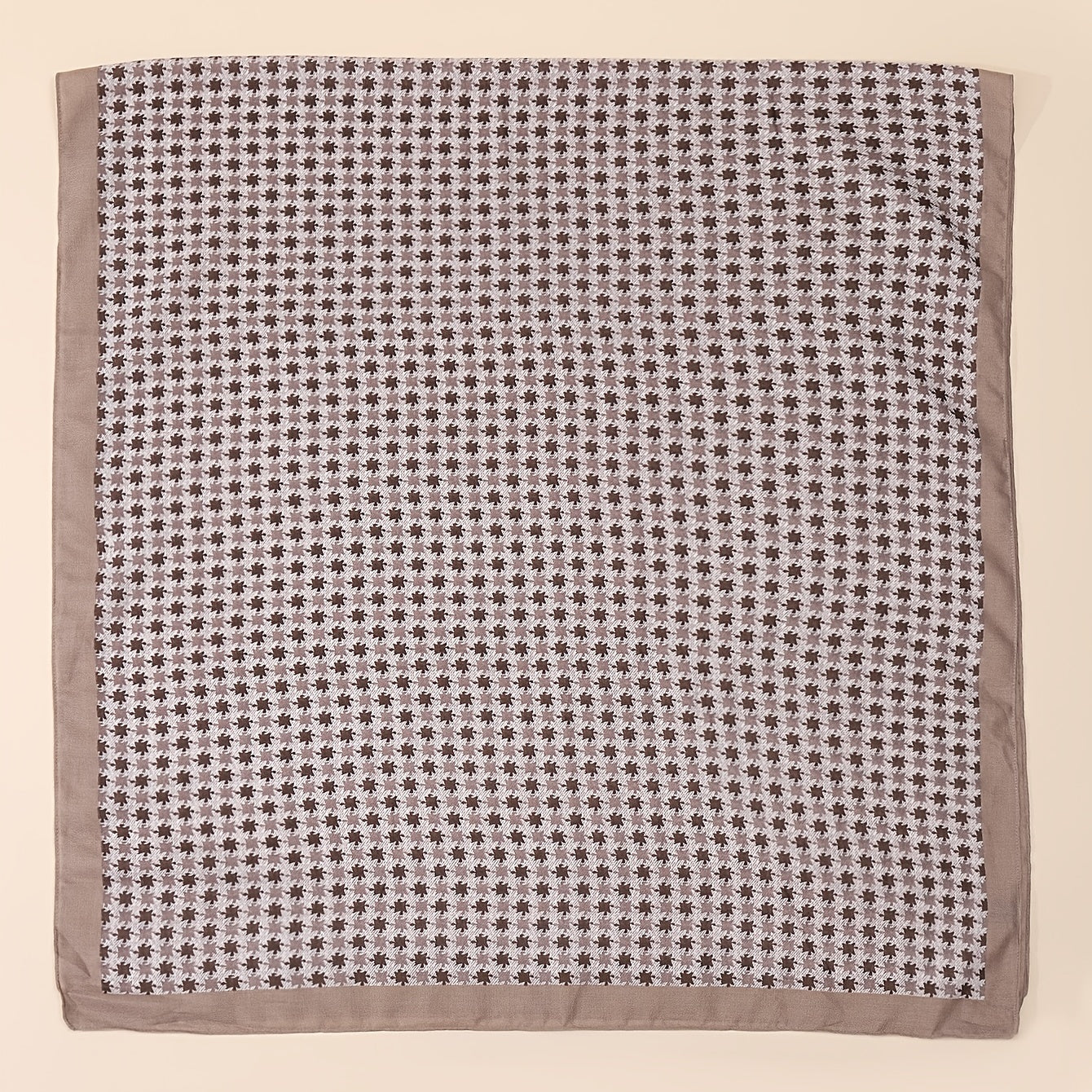 Dark Khaki Print Scarf Winter Warm Scarf For Women