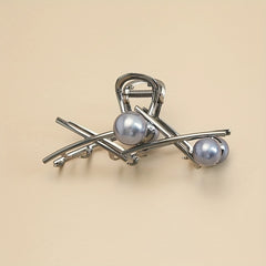 Faux Pearl Hair Clips Claw Clips Daily Decorative Girls Hair Accessories