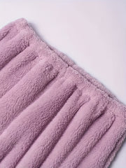 Women's Plus Solid Fleece Flannel Warm Pants