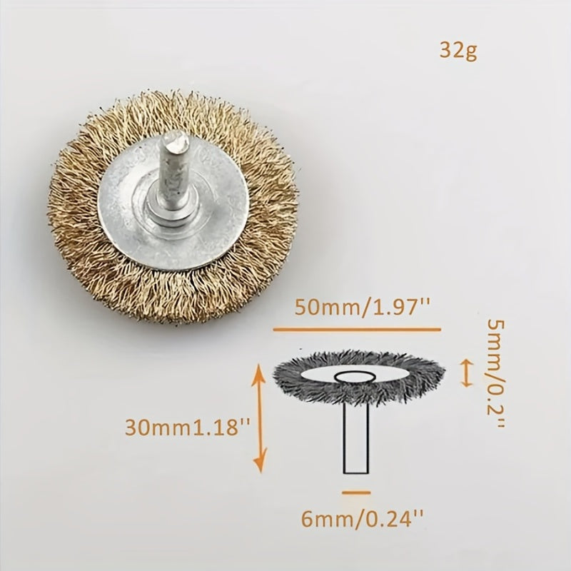 4pcs Brass Wire Brush Multifunctional Scaling Brush Hand Tools