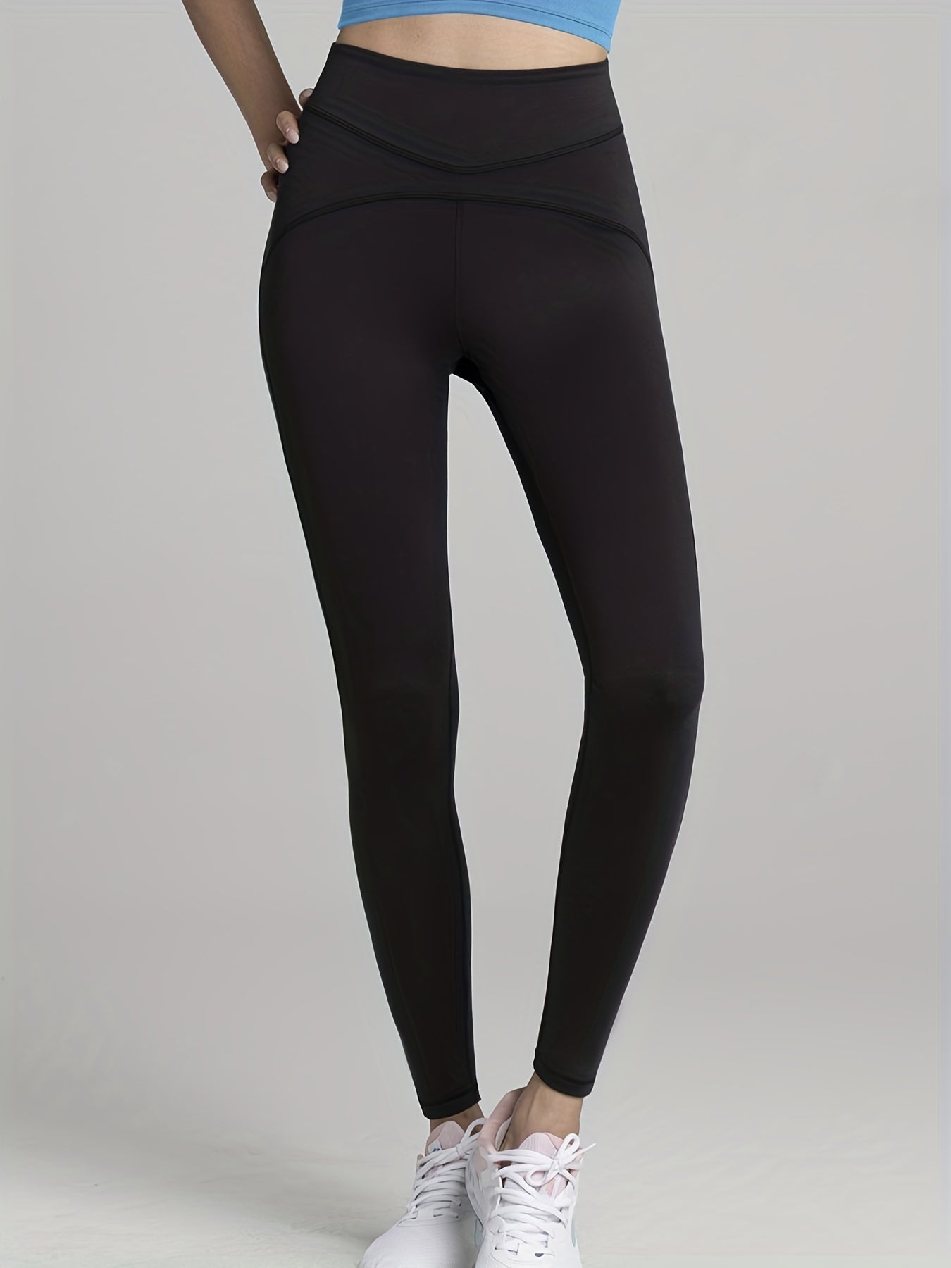 High Waist Yoga Leggings Butt Lifting Sports Tights Moisture Wicking