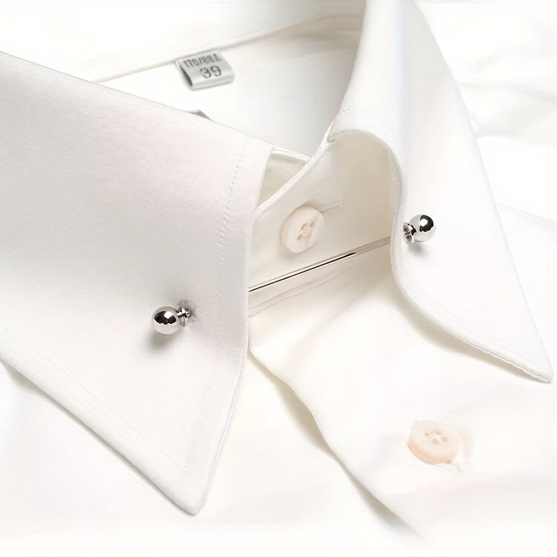 2pcs Suit Collar Pins Tie Clips Men's Suit Accessories