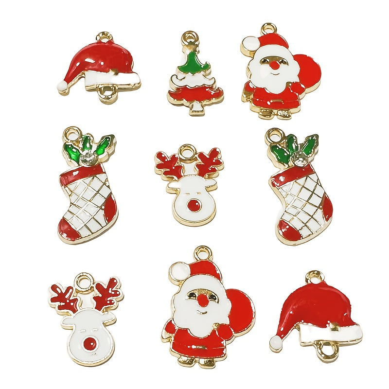Christmas Cartoon Charm Pendant for DIY Jewelry Making