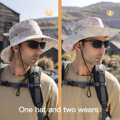 Sunscreen Fisherman's Hat Men's Outdoor Sports Waterproof Brim Sunshade Hat