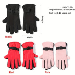 Kids Winter Snow Gloves Waterproof Thicken Mittens