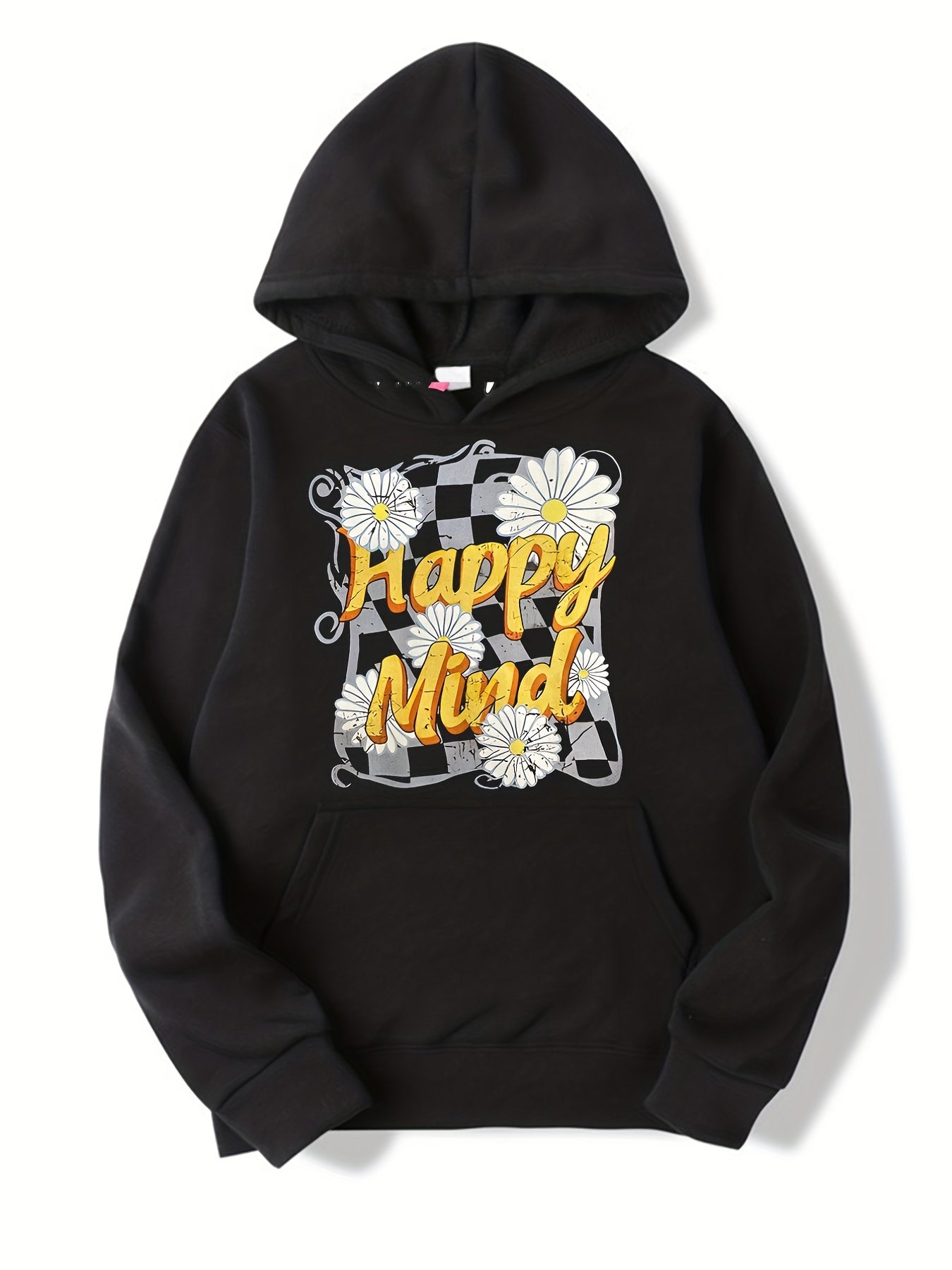 Colorful Headphone Print Boys Casual Hoodie Sweatshirt