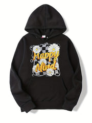 Colorful Headphone Print Boys Casual Hoodie Sweatshirt