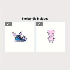 Cartoon Rabbit Brooch Couple Friendship Small Gift
