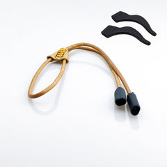 OOLVS Eyeglasses Chains PU Leather Lanyard Retainer Strap Cord