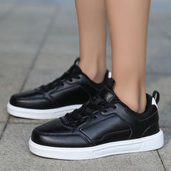 Solid Skate Shoes Lightweight Low Top Sport Women's Footwear