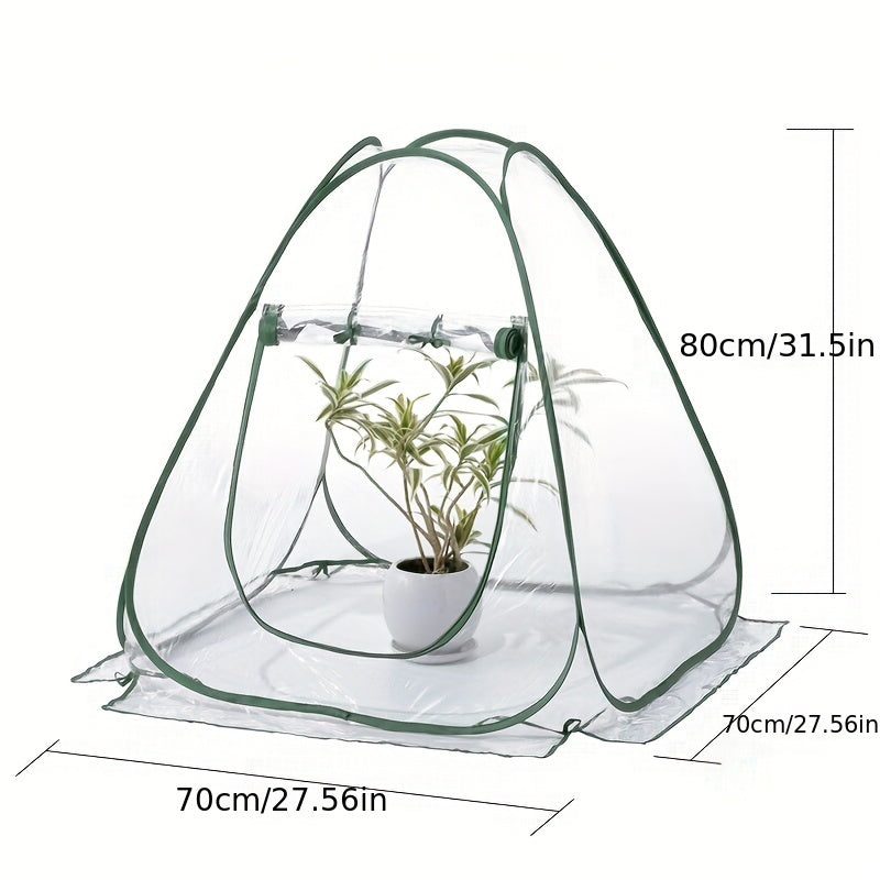 Pop Up Greenhouse Cover Transparent PVC Mini Small Grow Plant House Tent
