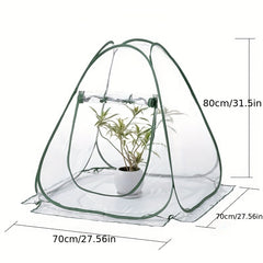 Pop Up Greenhouse Cover Transparent PVC Mini Small Grow Plant House Tent