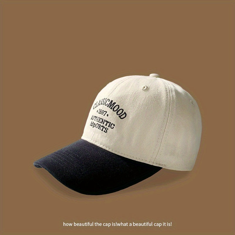 Embroidered Men's Baseball Cap Soft Top Sunscreen Hat