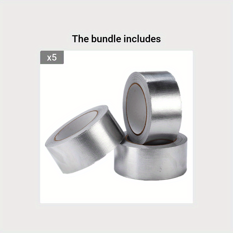 High Temp Aluminum Foil Tape Self Adhesive Glass Fiber Cloth Tape