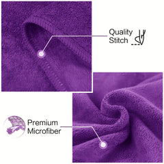 6pcs Microfiber Bath Towel Sets Soft Solid Bath Towel Extra Absorbent Grey