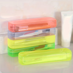 1PC Portable Toothbrush Organizer Lightweight Travel Storage Box