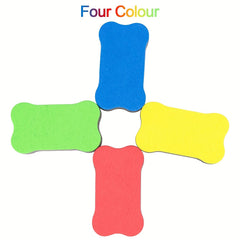 4pcs Magnetic Whiteboard Erasers - Fun for Students