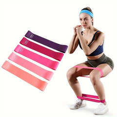 5pcs Elastic Resistance Bands for Squats & Yoga Pilates Workout