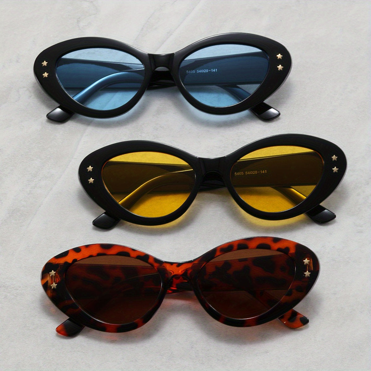 3 Pairs Men's Small Frame Sunglasses UV400 for Sports