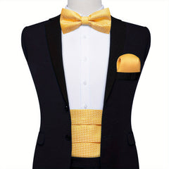 Classic Silk Solid Cummerbunds For Men Tuxedo Formal Dresses Vintage