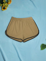 Sporty Shorts with Contrast Trim