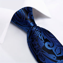 Silk Tie Paisley Jacquard Woven Set