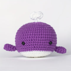 Whales Plush Crochet Kit For Beginners - Knitting Kit With Yarn & Instructions