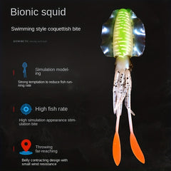 Luminous Cuttlefish Soft Bait for Sea Fishing 5 9in 11g Sub bait
