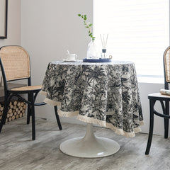 Coconut Tree Tablecloth American Style for Home Decor and Dining