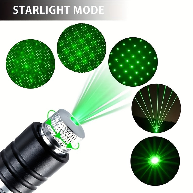 USB Rechargeable Green Laser Pointer Flashlight for Teaching