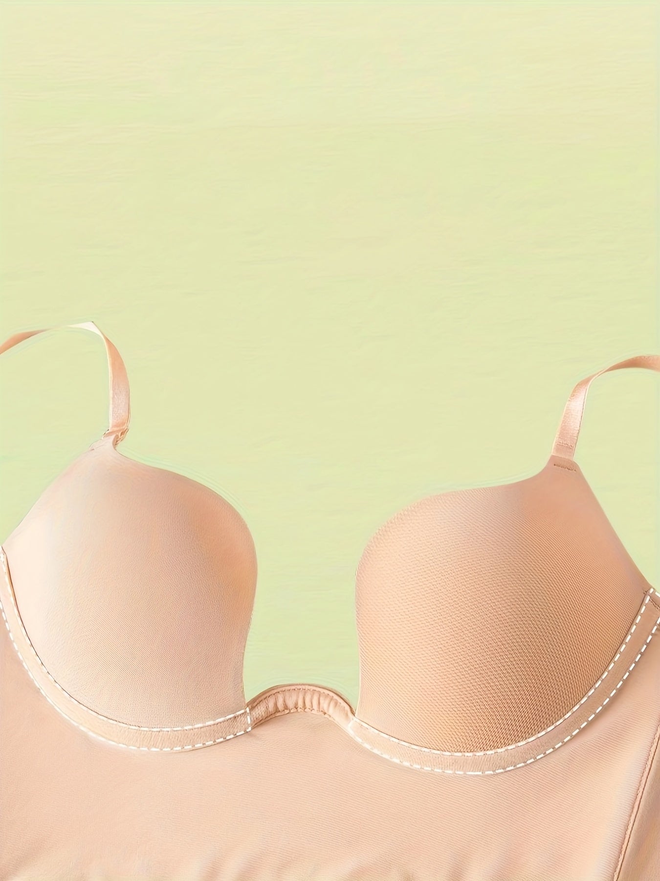 Solid Scoop Bra Comfortable Push Up Bra