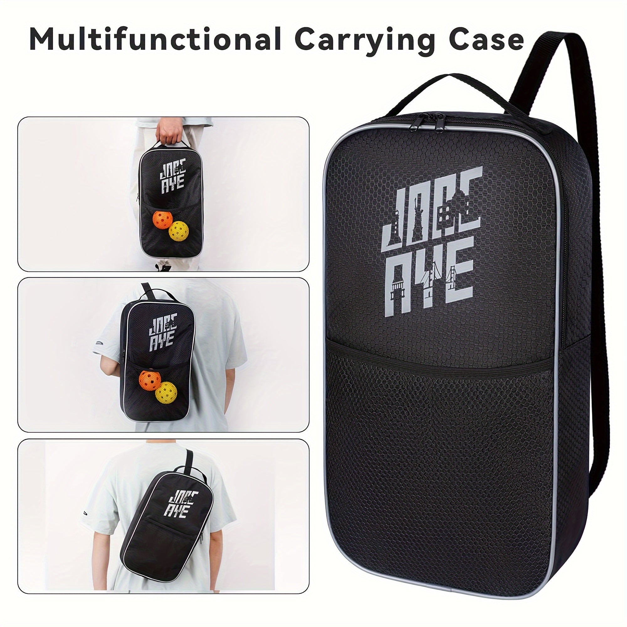 Pickleball Racket Storage Bag Ball Holder Outdoor Sports Racket Holder