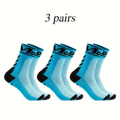 Men's Mid Crew Sport Socks, Breathable & Comfy, 3 Pairs