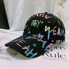 Butterfly Love Flower Embroidered Baseball Cap Sports Hat
