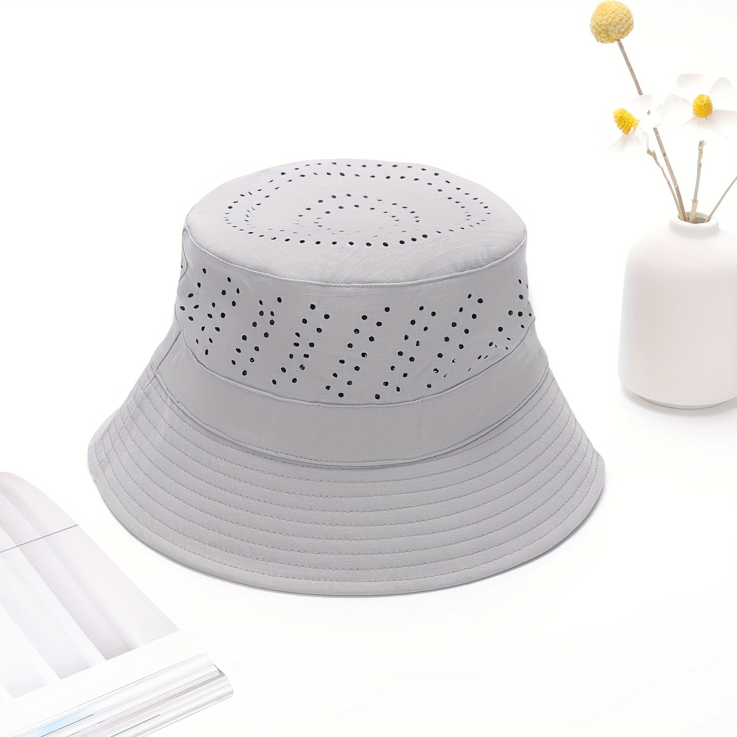Men's Mesh Sun Hat Windproof Outdoor Mountaineering Fishing Cap