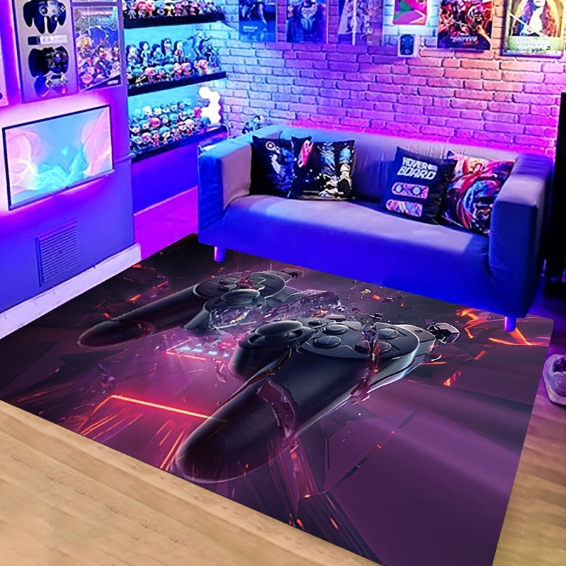 Neon Colour Game Machine Area Rug Anti Slip Floor Mat