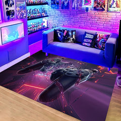 Neon Colour Game Machine Area Rug Anti Slip Floor Mat