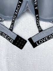 Letter Straps Push Up Bra Comfy & Adjustable