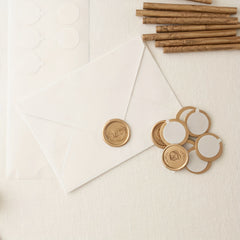 60pcs Double Sided Wax Seal Backing Stickers for Stamping Coins