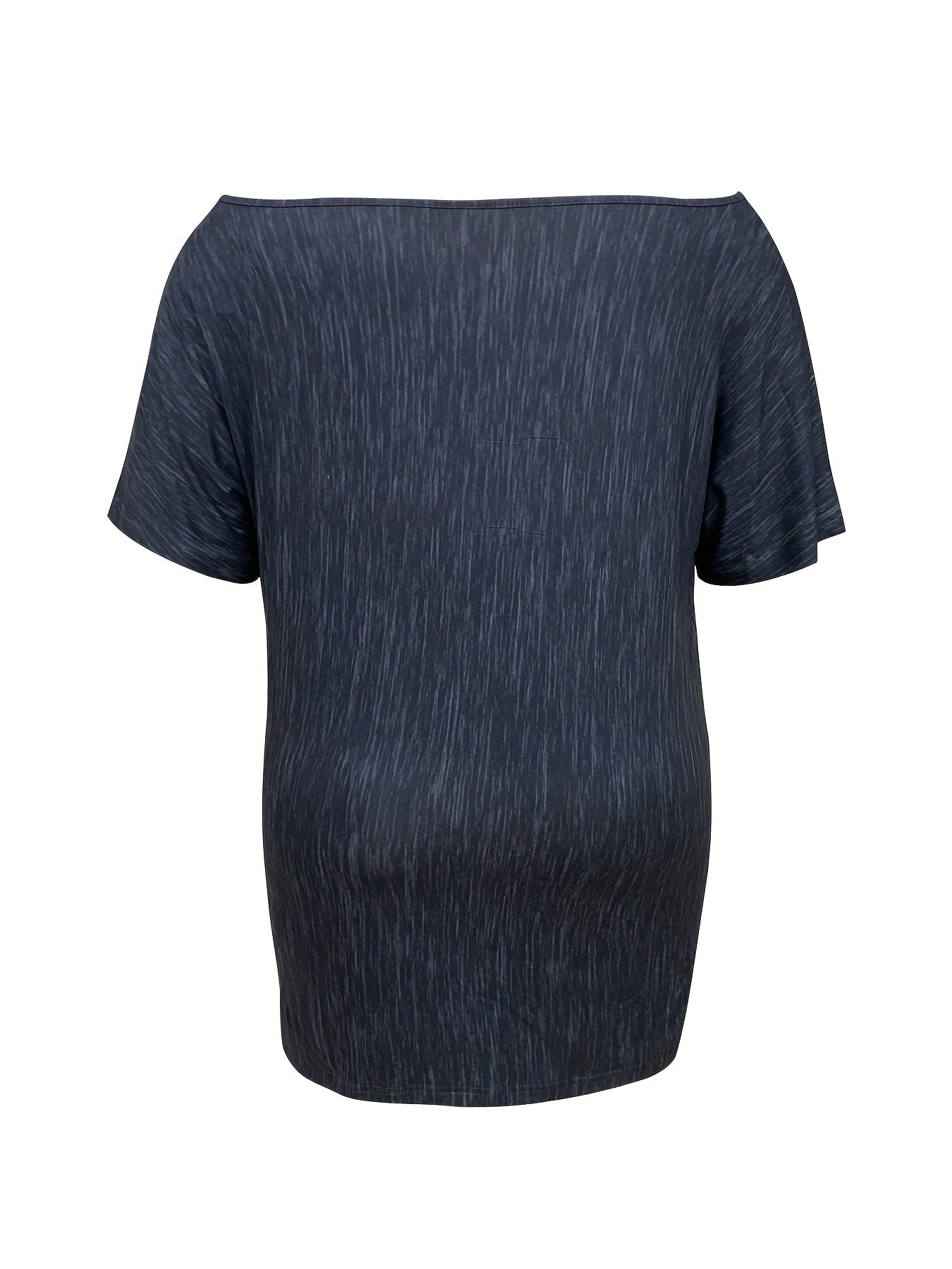 Punk Midi Dress Skull & Letter Print One Shoulder Tee Dress
