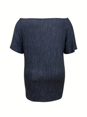 Punk Midi Dress Skull & Letter Print One Shoulder Tee Dress