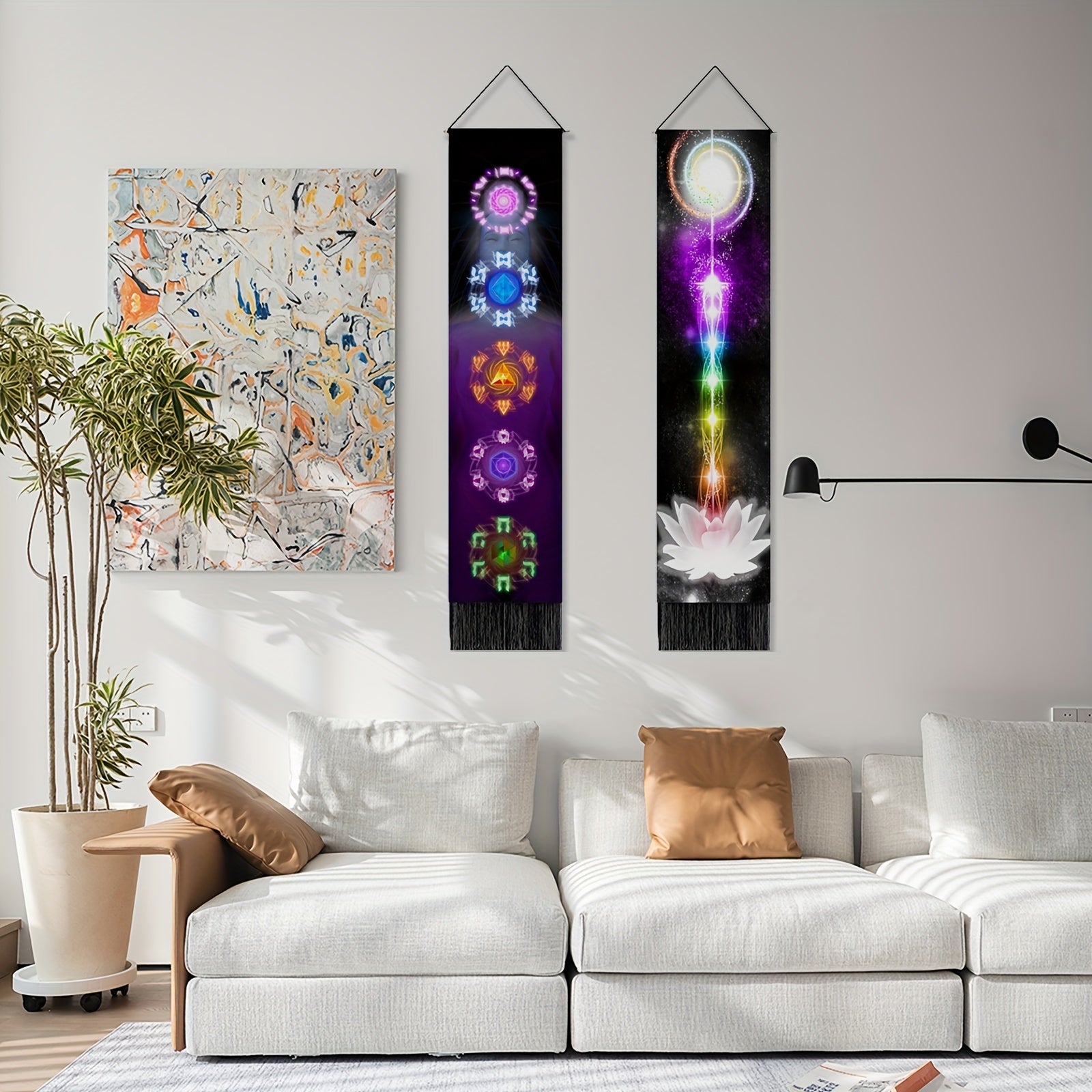 Fitness Tapestry with Tassel for Yoga Meditation