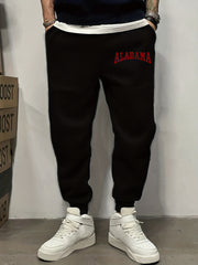 Men s ALABAMA Pattern Printed Sweatpants with Pockets Drawstring