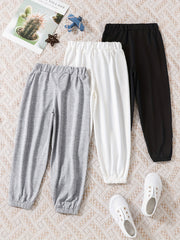 3pcs CALIFORNIA Boys Active Sweatpants Quick Drying Jogger Sports Pants