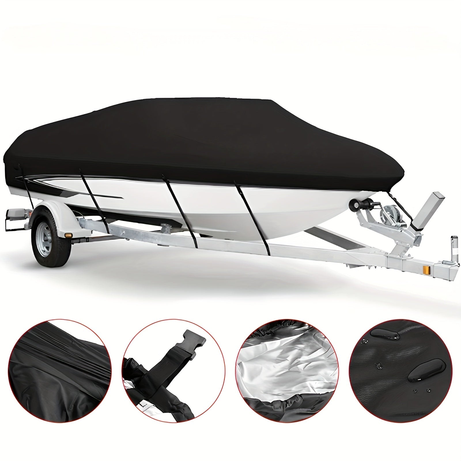 UV Protection Waterproof Yacht Boat Cover Outdoor Marine Protection 3.35-6.71m