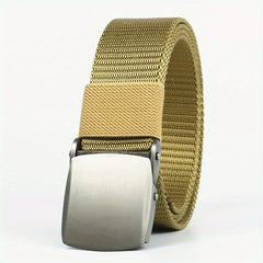 Men's Casual Buckle Student Military Training Belt
